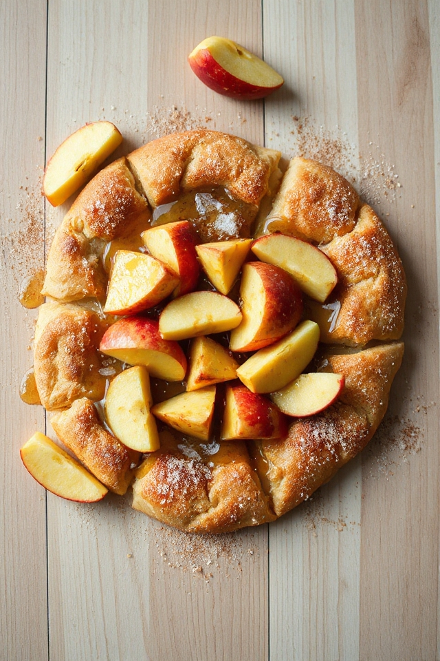 cinnamon apple sourdough flatbread recipe