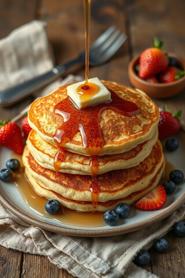 cowboy style sourdough pancakes