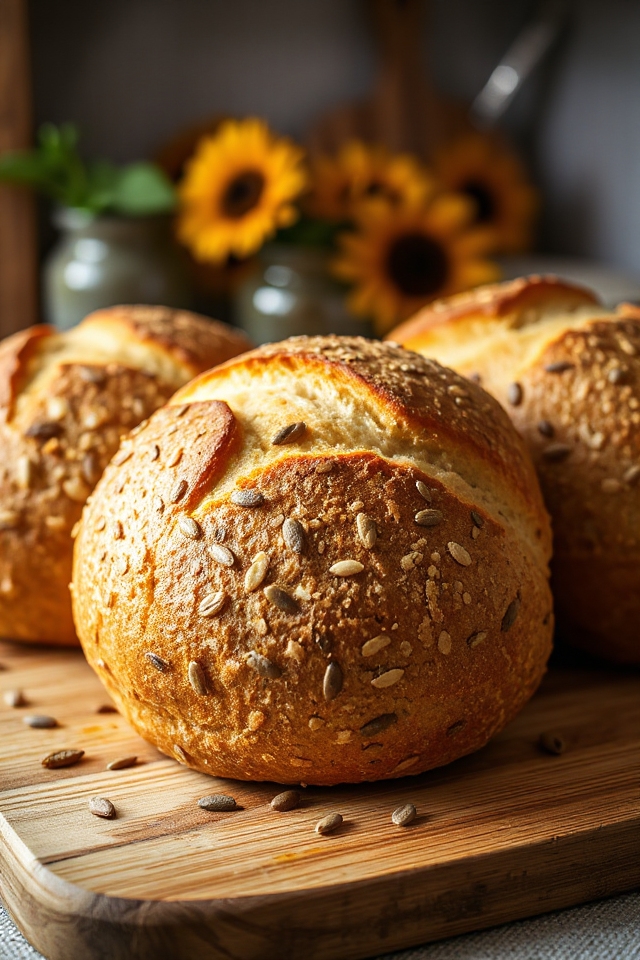 cracked wheat sourdough bread