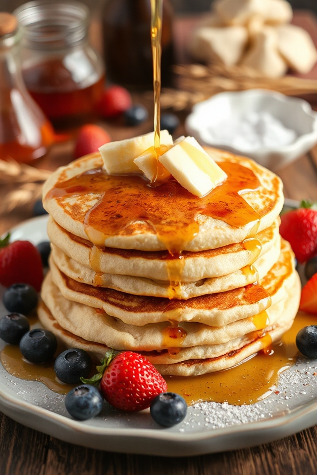 delicious buttermilk sourdough pancakes