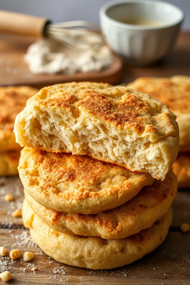 gluten free sourdough english muffins