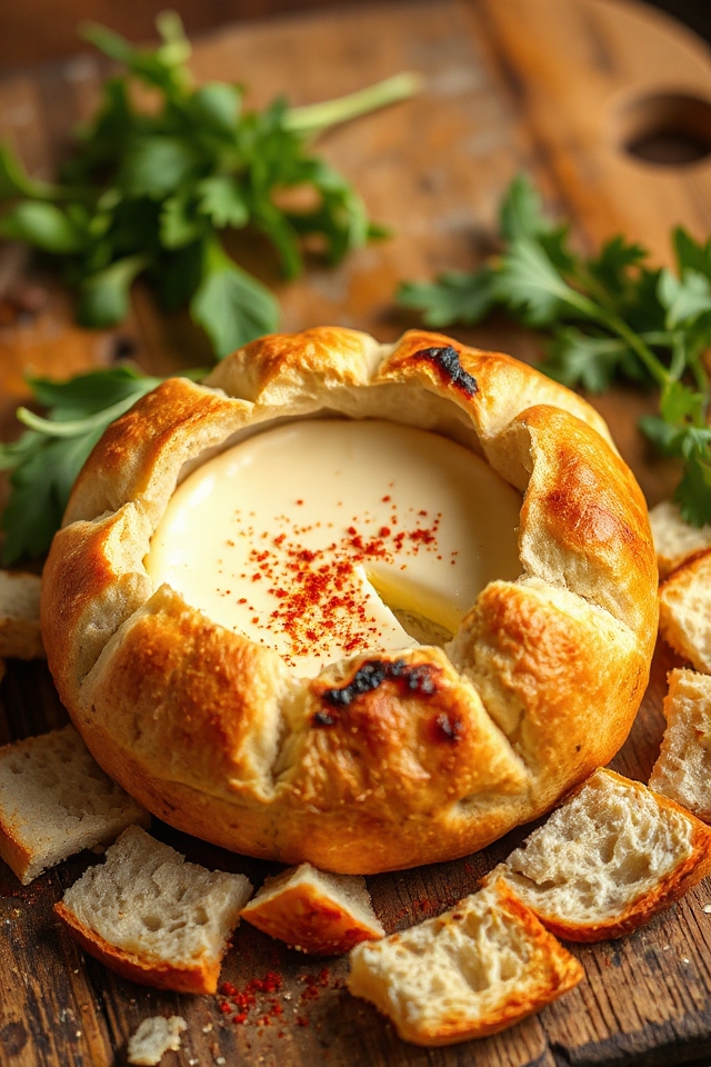 hot brie sourdough bowl