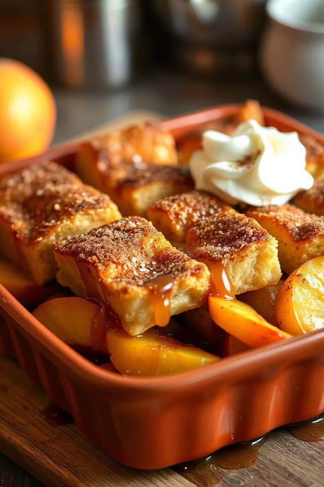 peachy sourdough french toast
