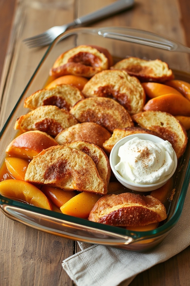 peachy sourdough french toast