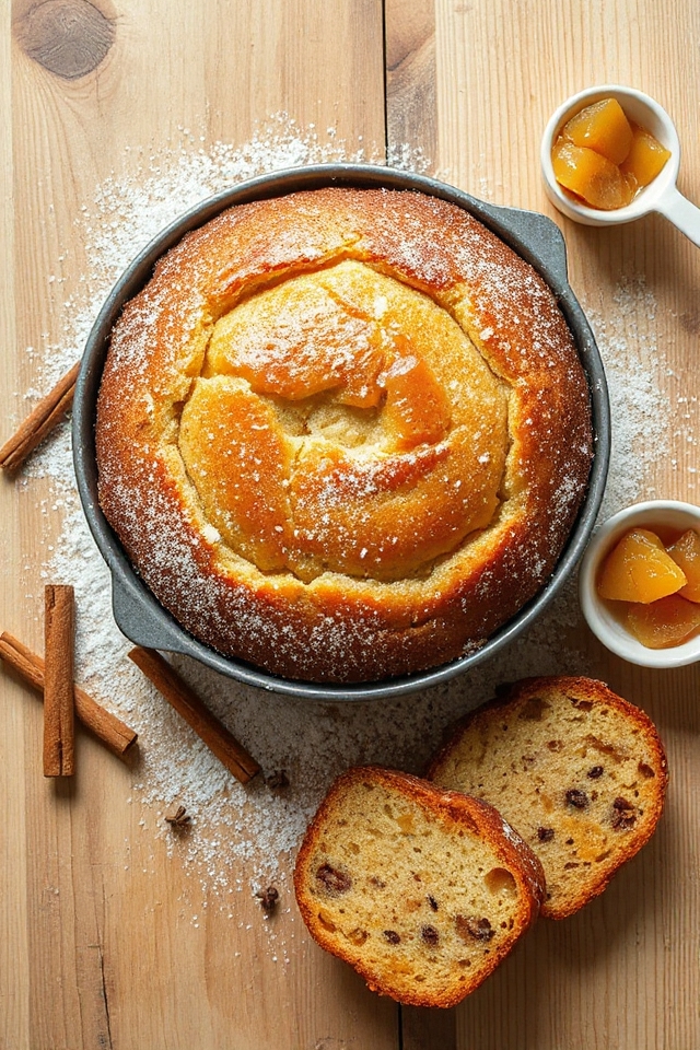 sourdough cake with applesauce