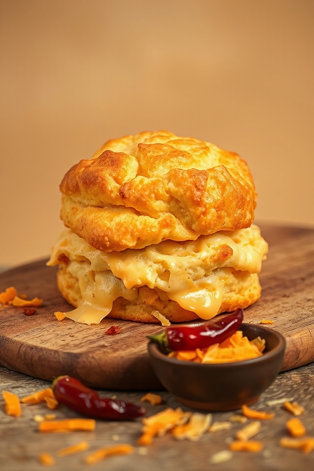 sourdough chili cheese biscuits