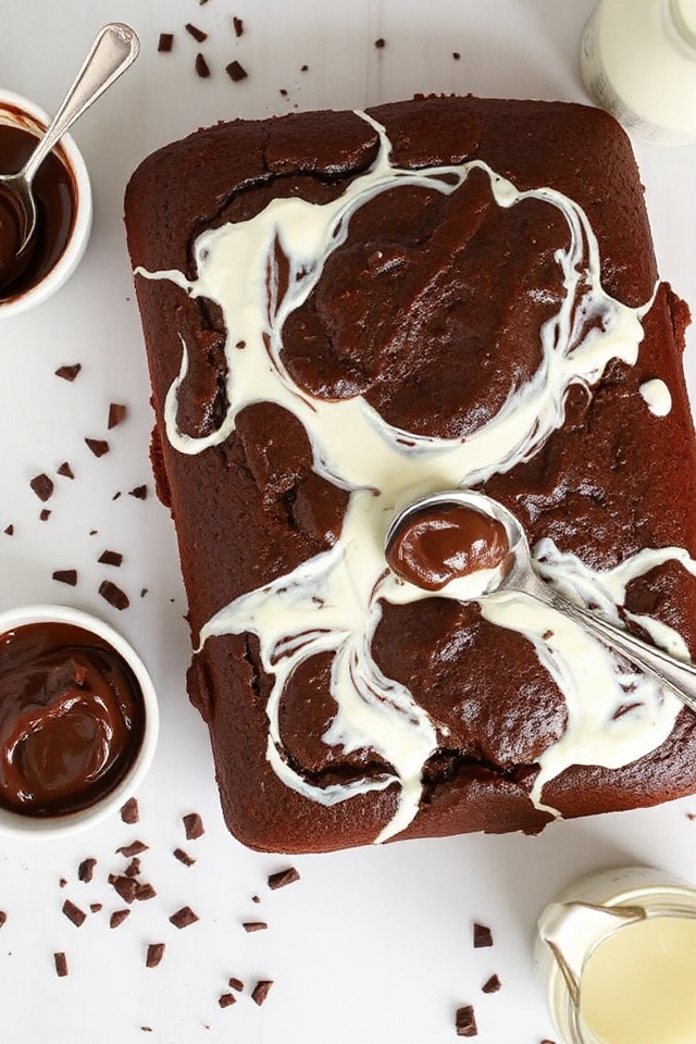 sourdough chocolate mallow cake