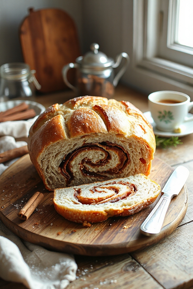 sourdough cinnamon swirl bread