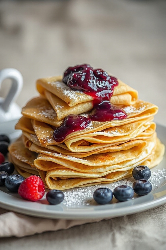 sourdough crepes made easily