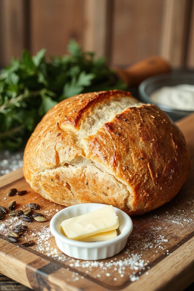 sourdough flax seed bread