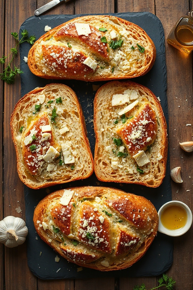 sourdough garlic bread recipe