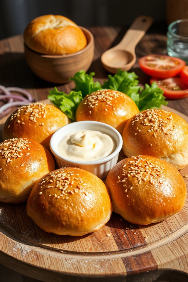 sourdough hamburger buns recipe