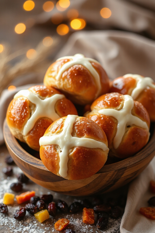sourdough hot cross buns
