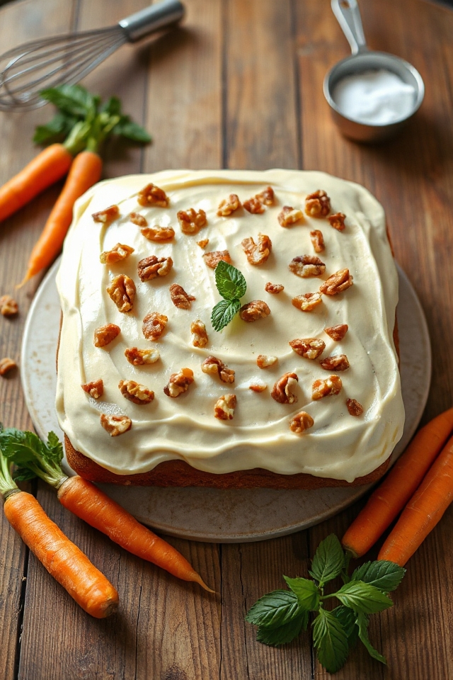 sourdough infused carrot cake