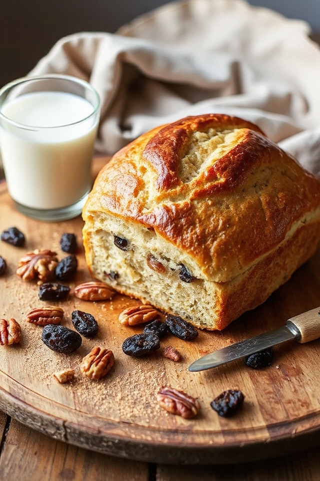 sourdough nut batter bread