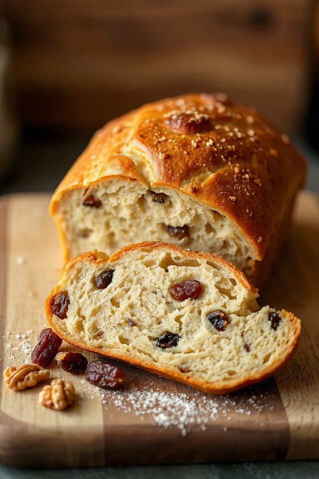 sourdough nut batter bread