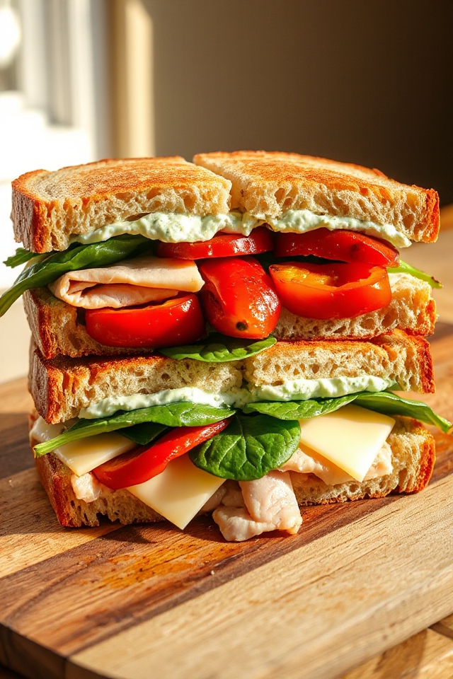 sourdough sandwiches with cream cheese