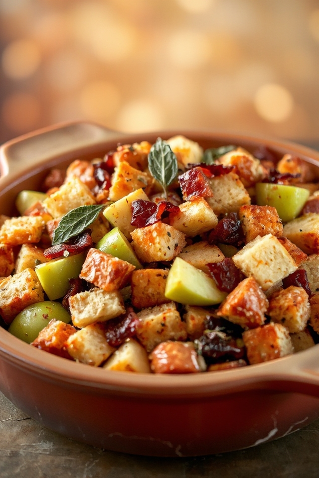 sourdough stuffing with apples
