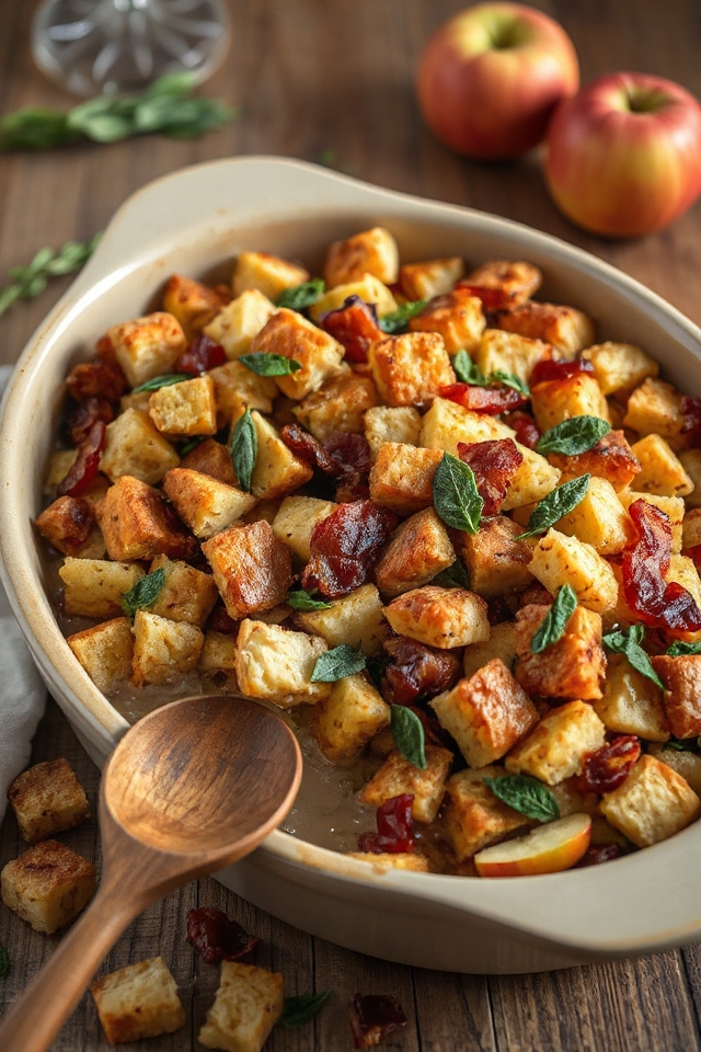 sourdough stuffing with apples