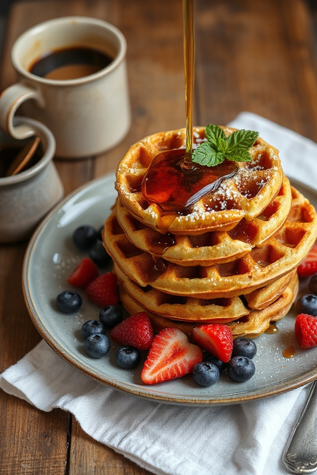 sourdough waffle cooking instructions