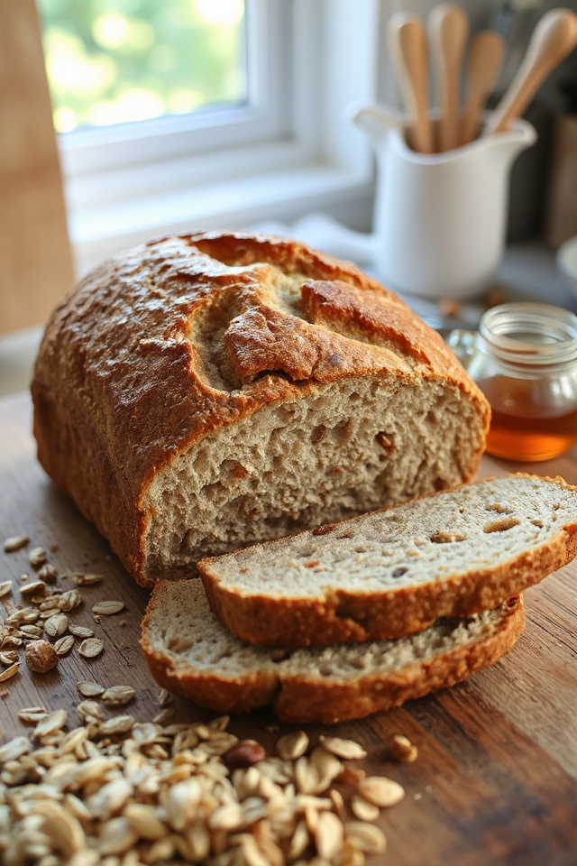 spelt muesli sourdough bread