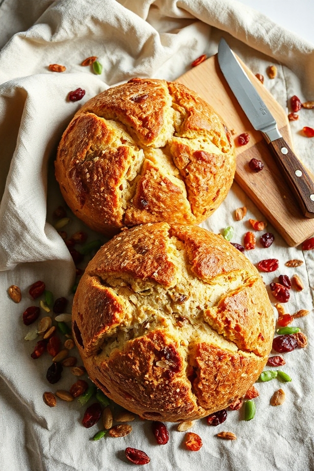 trail mix sourdough bread